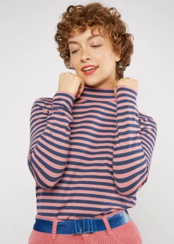 Damen Blutsgeschwister Longsleeves|Streifenshirt Lonely Lips Turtle