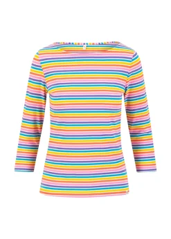 Damen Blutsgeschwister 3/4-Arm|Rundhals|Streifenshirt Oh Marine