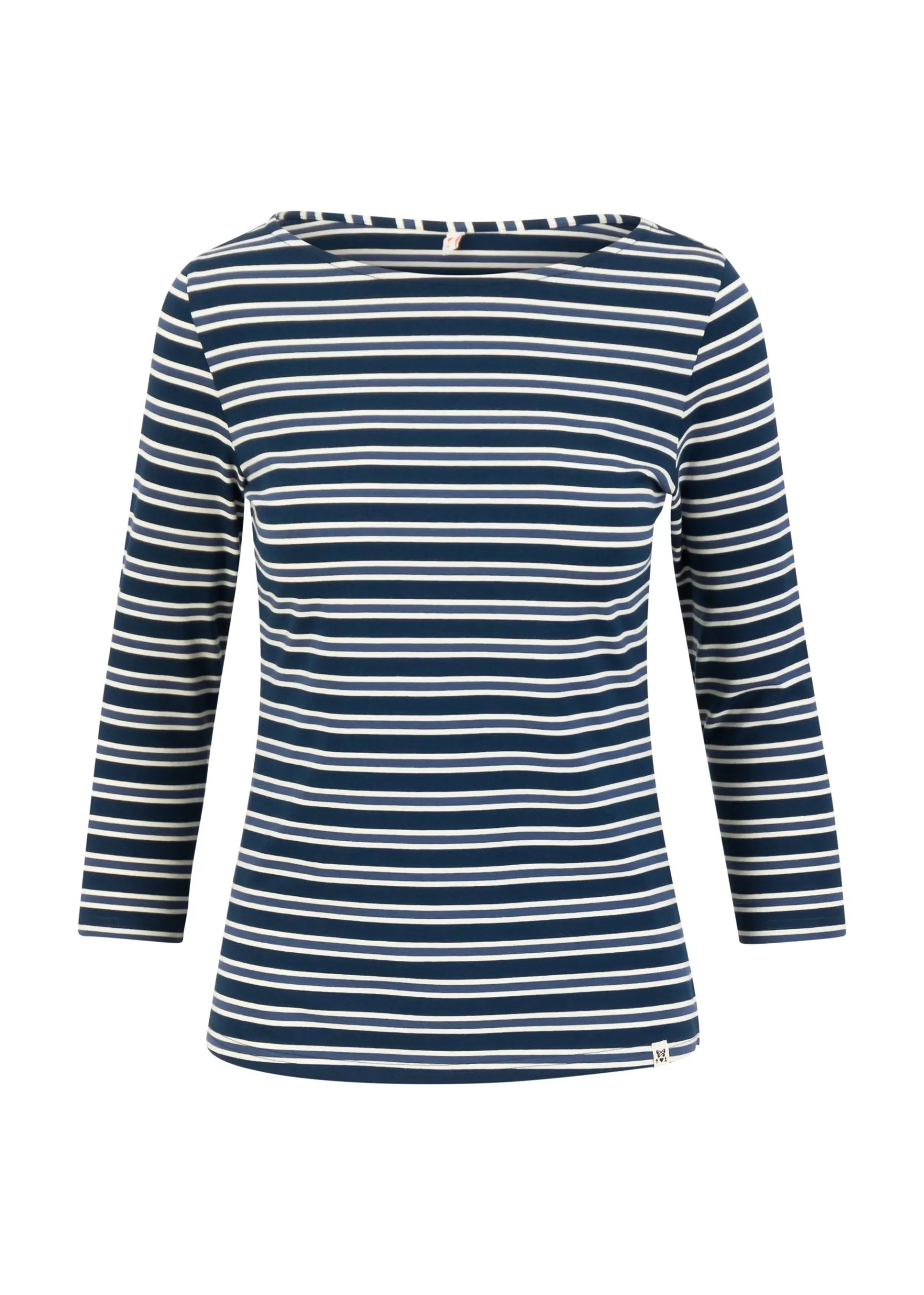 Damen Blutsgeschwister 3/4-Arm|Rundhals|Streifenshirt Oh Marine