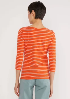 Damen Blutsgeschwister 3/4-Arm|Rundhals|Streifenshirt Oh Marine