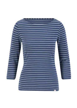Damen Blutsgeschwister 3/4-Arm|Rundhals|Streifenshirt Oh Marine