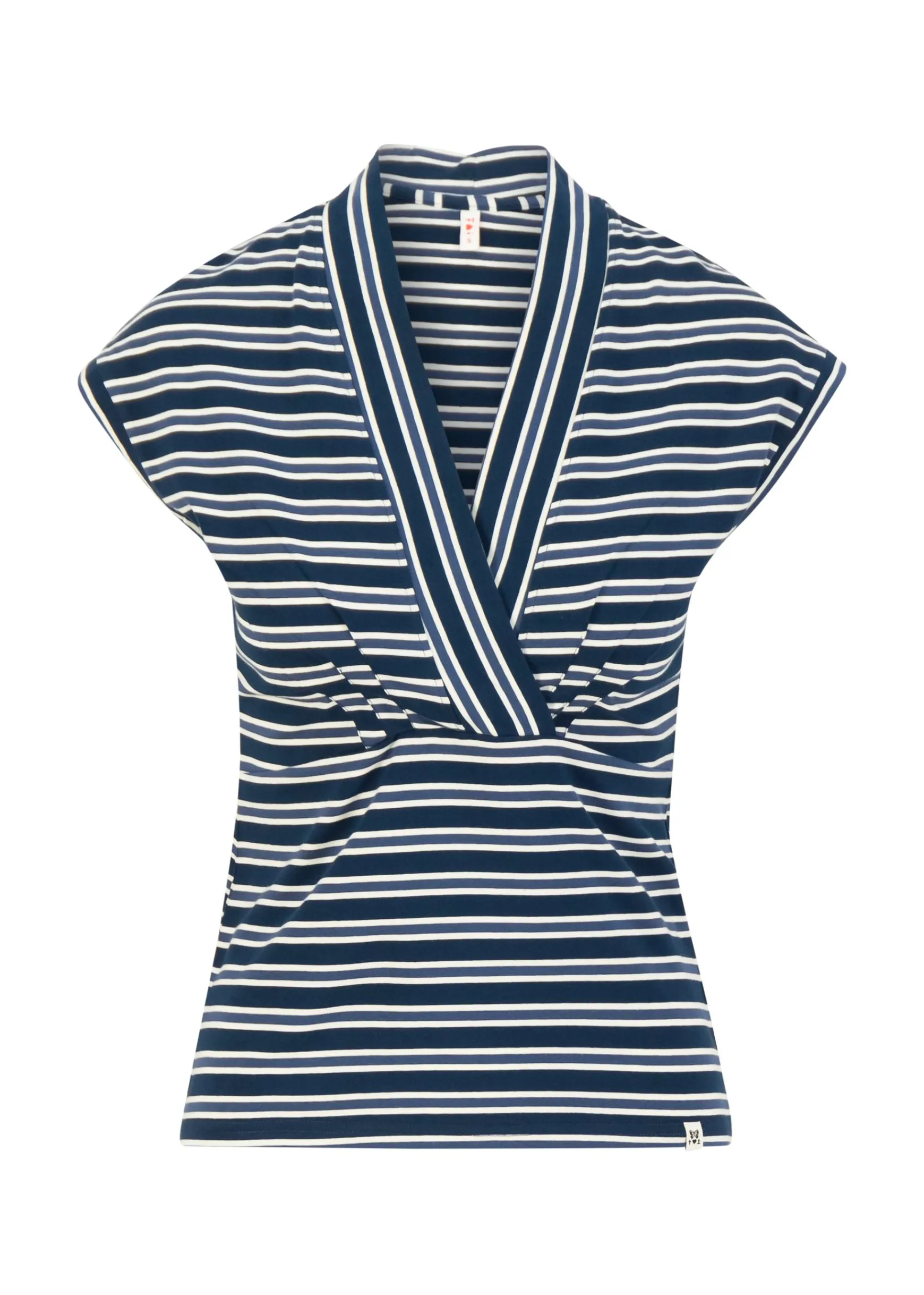Damen Blutsgeschwister T-Shirts|V-Ausschnitt|Streifenshirt Virgin Venus