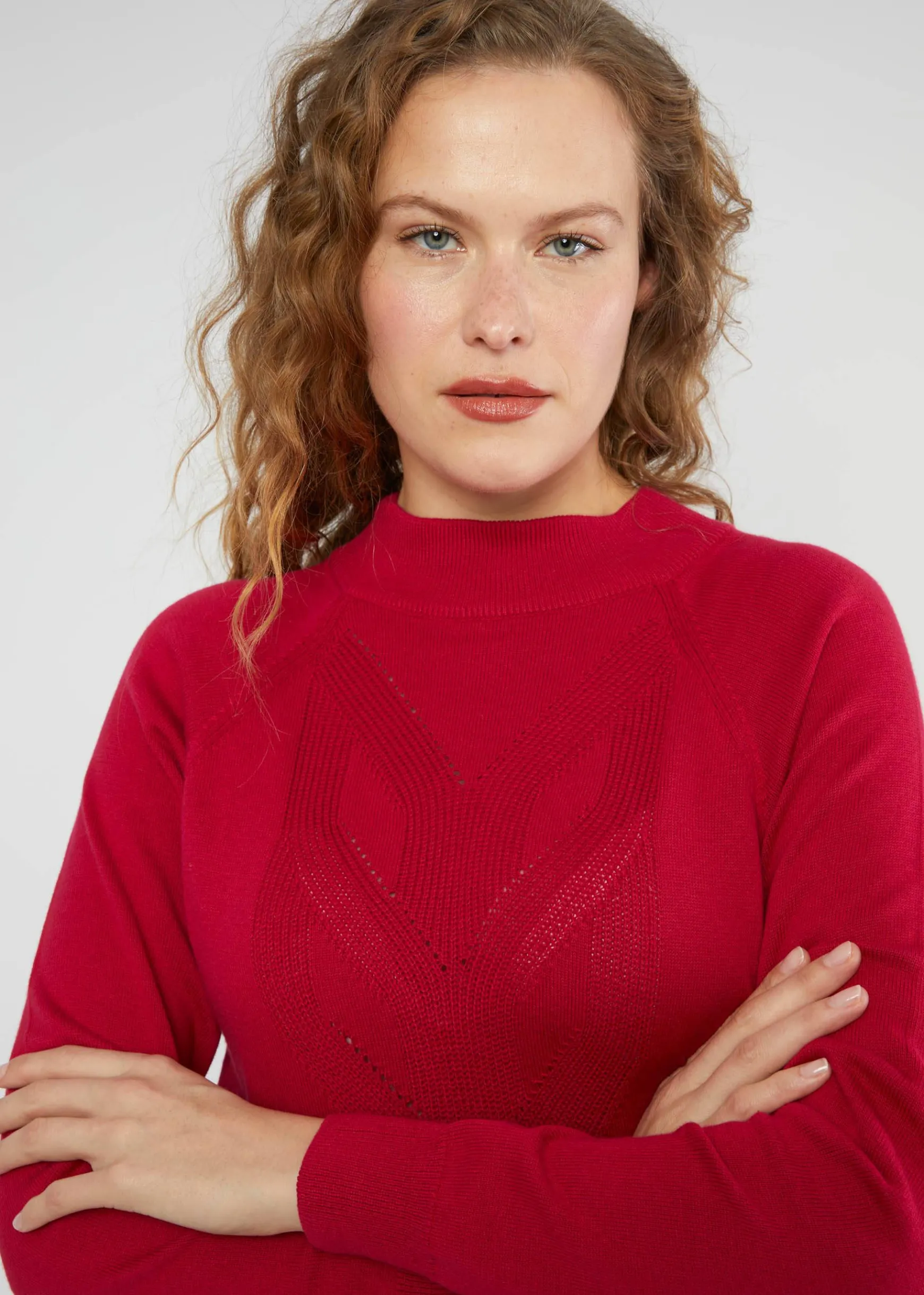 Damen Blutsgeschwister Strickkleider|Knielange Kleider|Strickkleid Braided and Easy