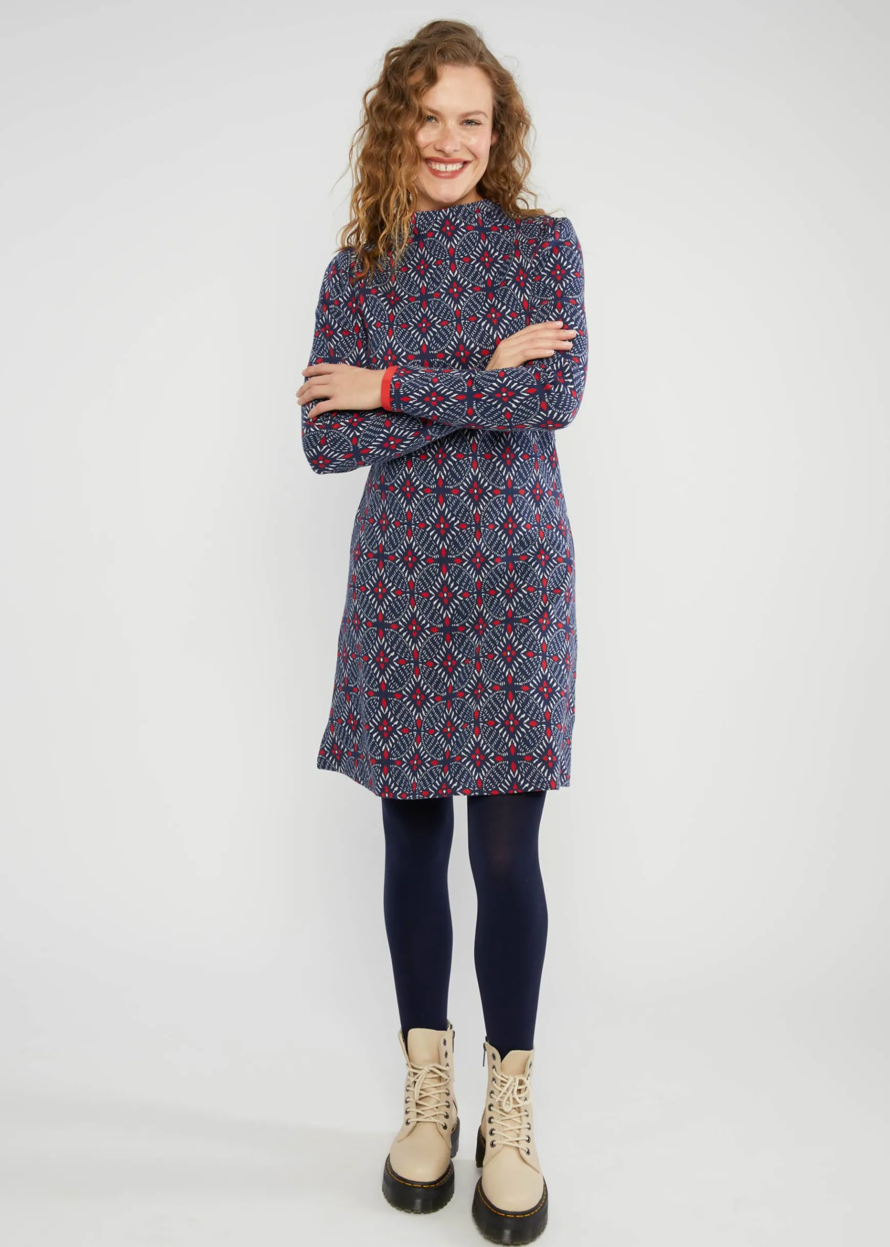 Damen Blutsgeschwister Strickkleider|Minikleider|Strickkleid Cosy Zen Tangle