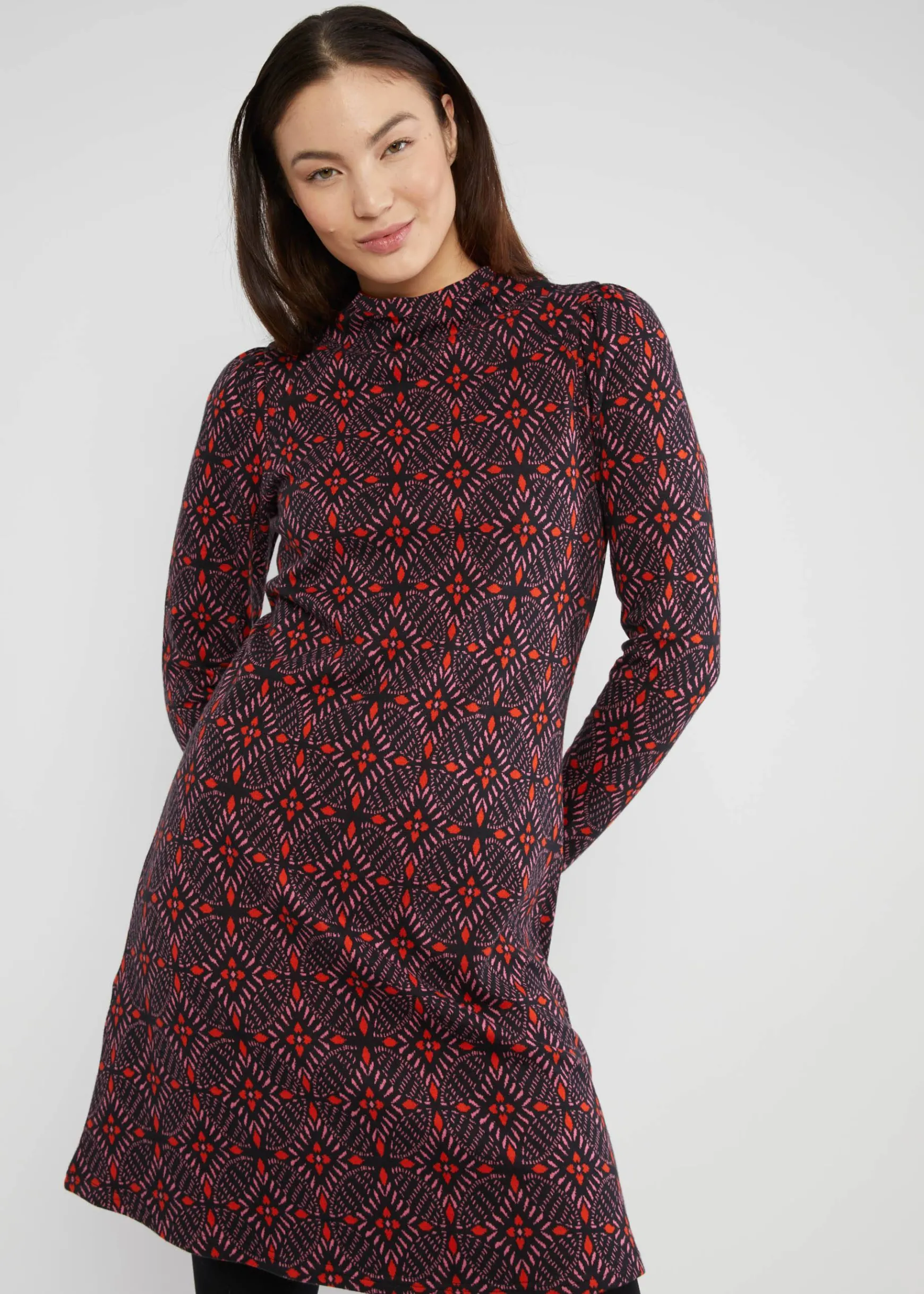 Damen Blutsgeschwister Strickkleider|Minikleider|Strickkleid Cosy Zen Tangle