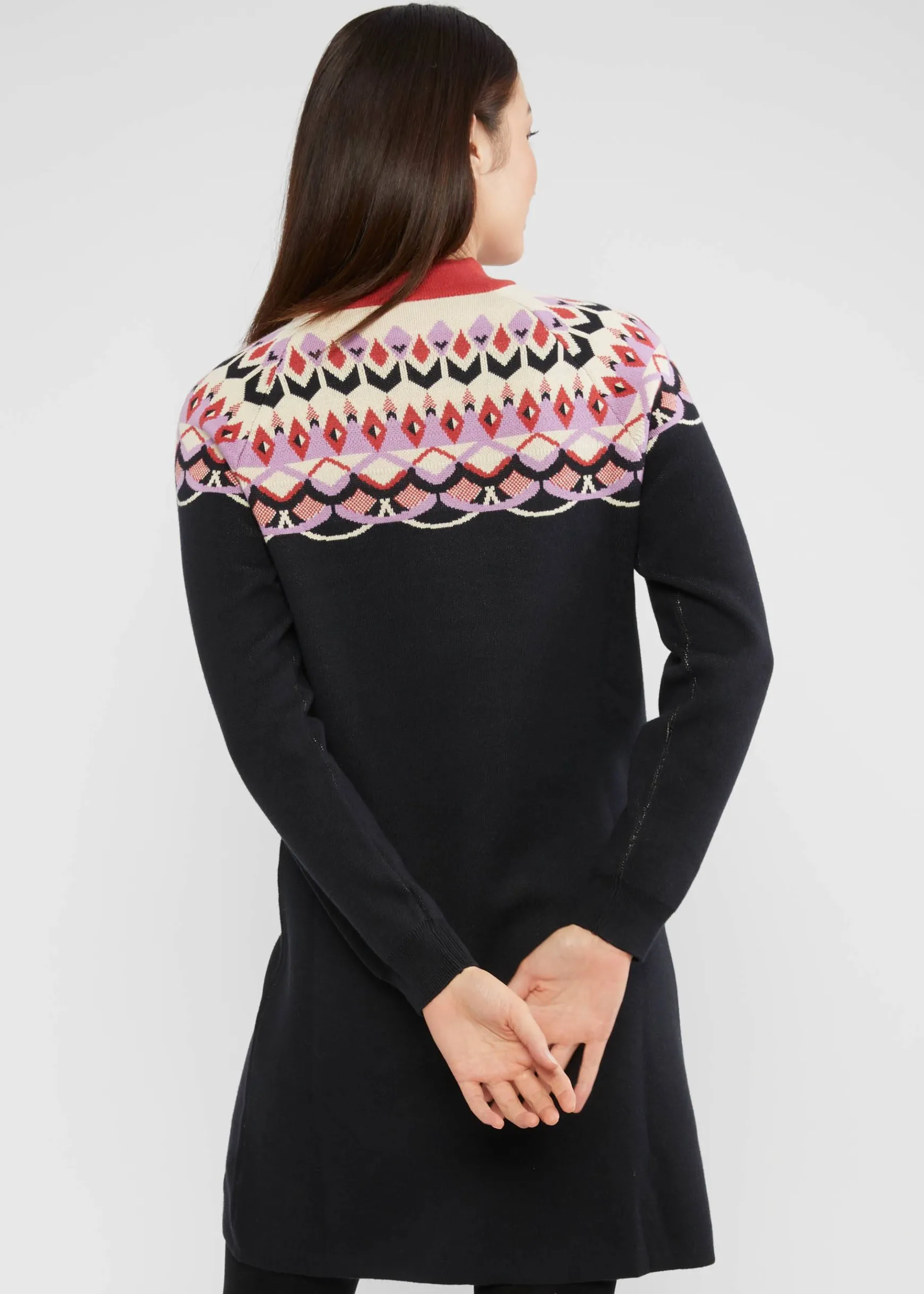 Damen Blutsgeschwister Strickkleider|Knielange Kleider|Strickkleid Scandi woods
