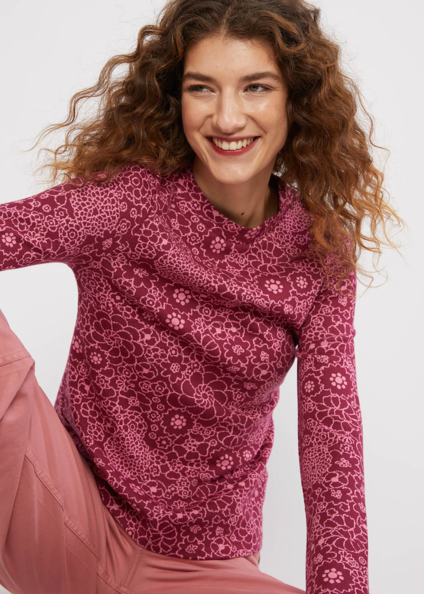 Damen Blutsgeschwister Strickpullover|Longsleeves|Strickoberteil Safe and Warm Turtle