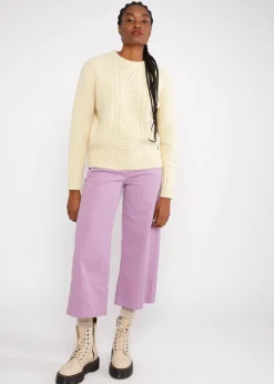 Damen Blutsgeschwister Strickpullover|Strickpullover All about Aran