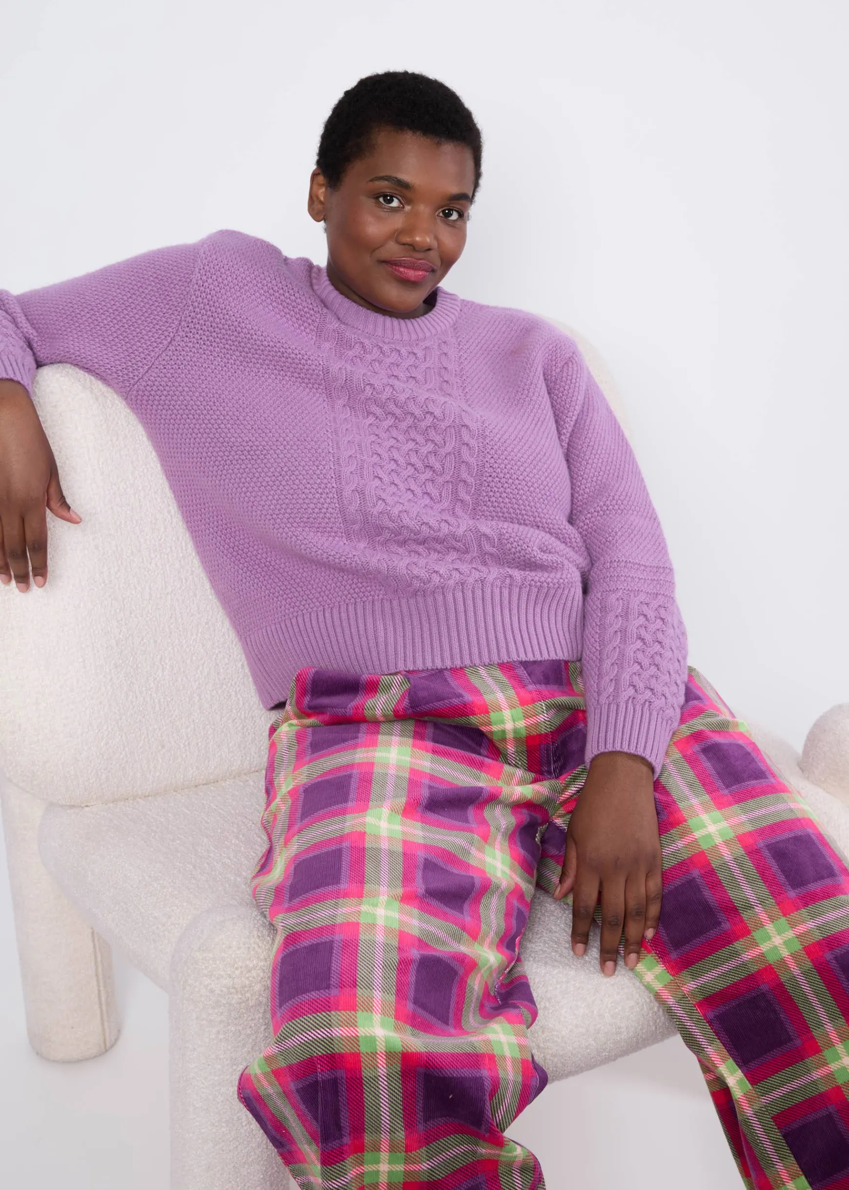 Damen Blutsgeschwister Strickpullover|Strickpullover All about Aran