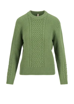 Damen Blutsgeschwister Strickpullover|Strickpullover All about Aran