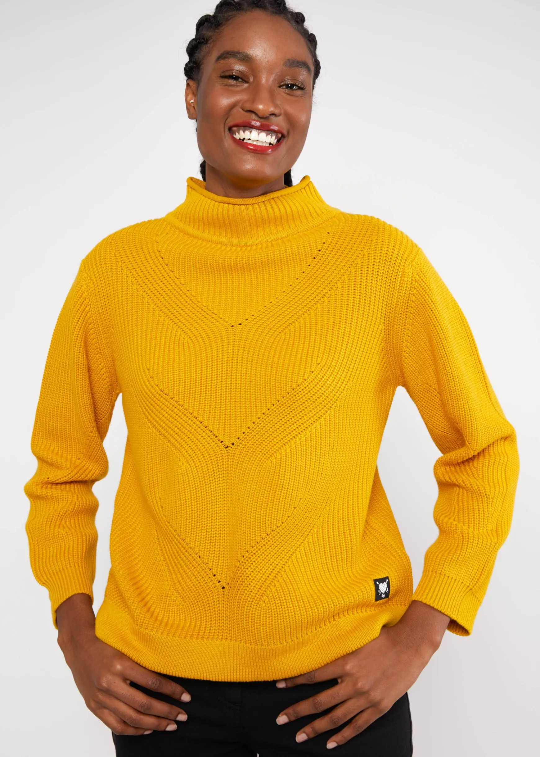 Damen Blutsgeschwister Strickpullover|Strickpullover Braid up your Life