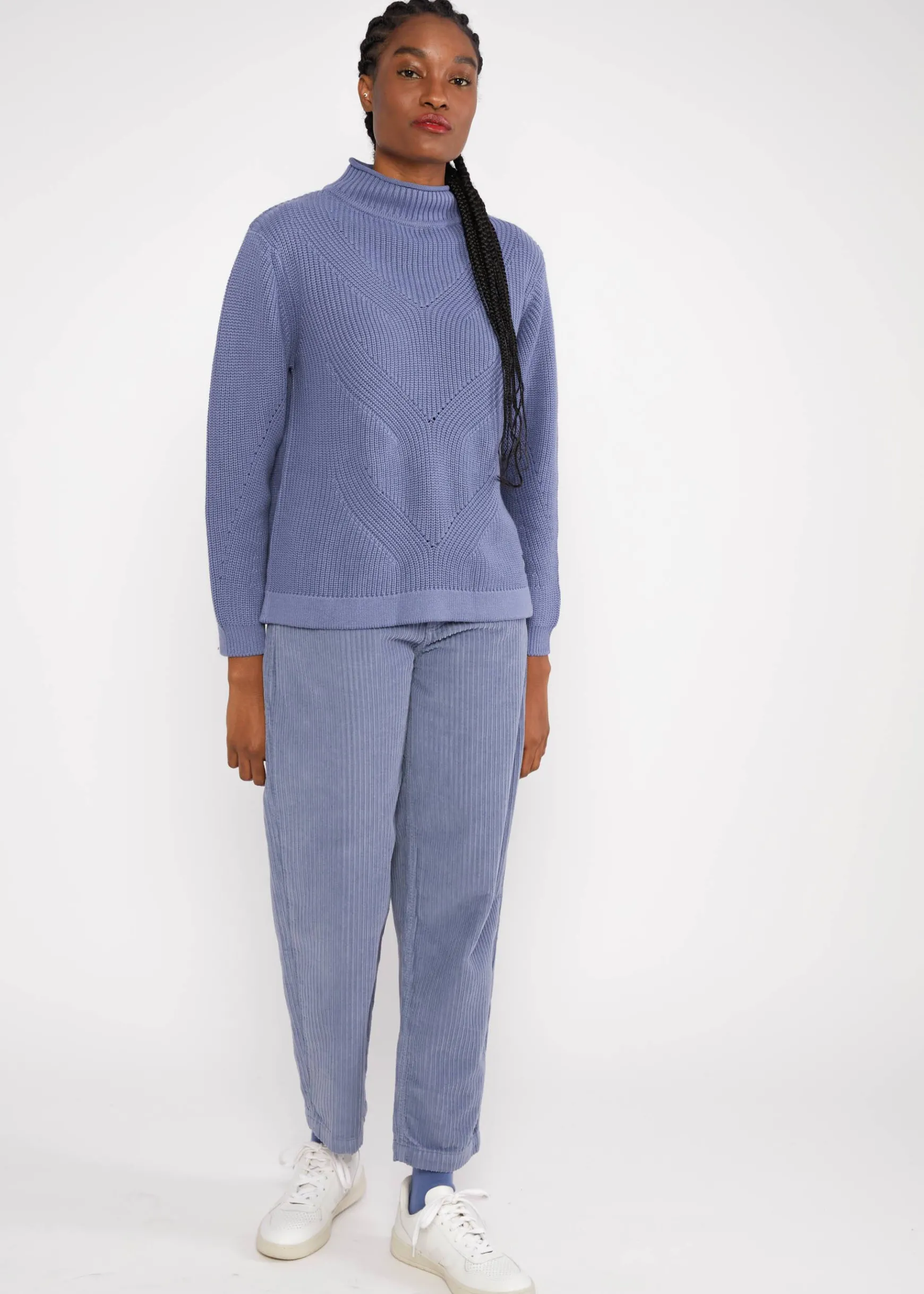 Damen Blutsgeschwister Strickpullover|Strickpullover Braid up your Life