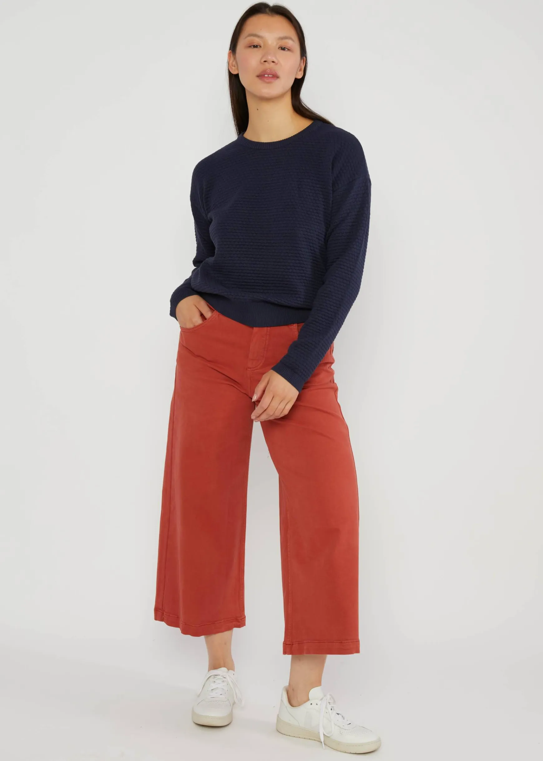 Damen Blutsgeschwister Strickpullover|Strickpullover Chic Promenade