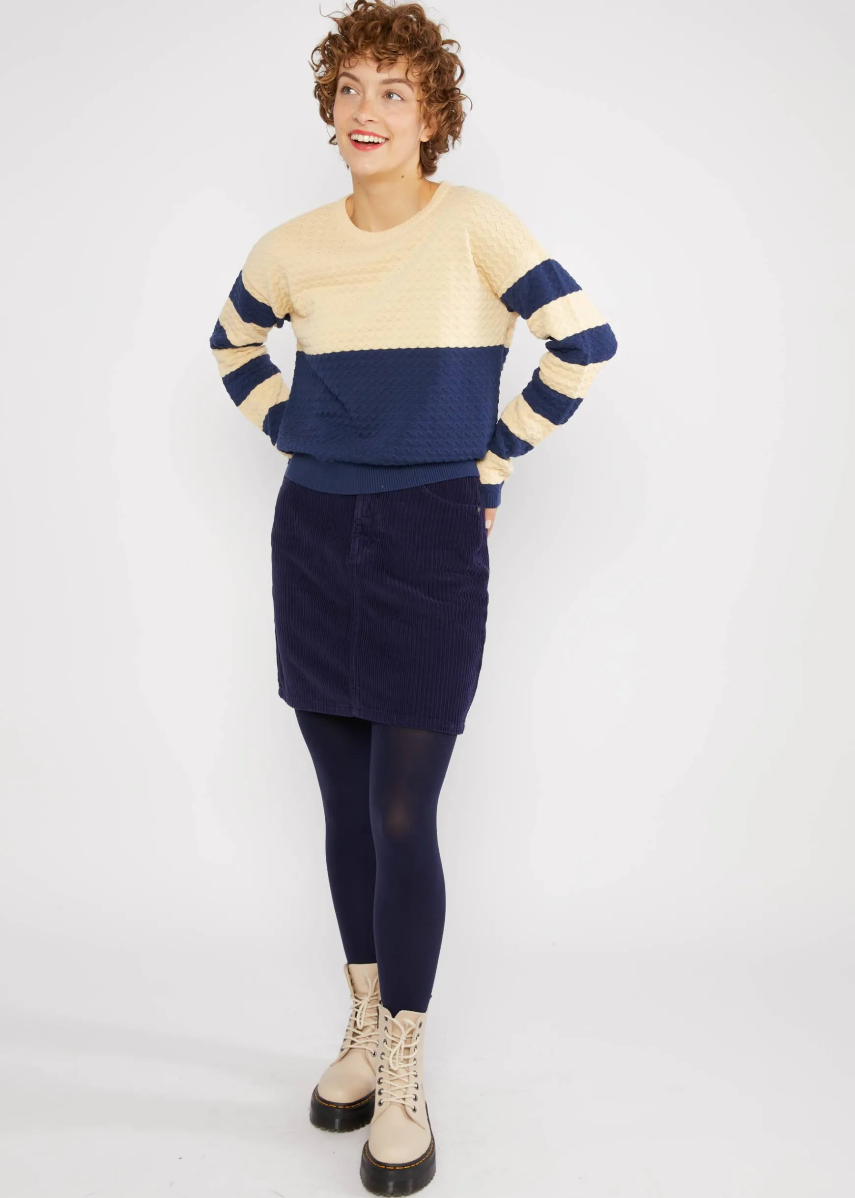 Damen Blutsgeschwister Strickpullover|Strickpullover Chic Promenade