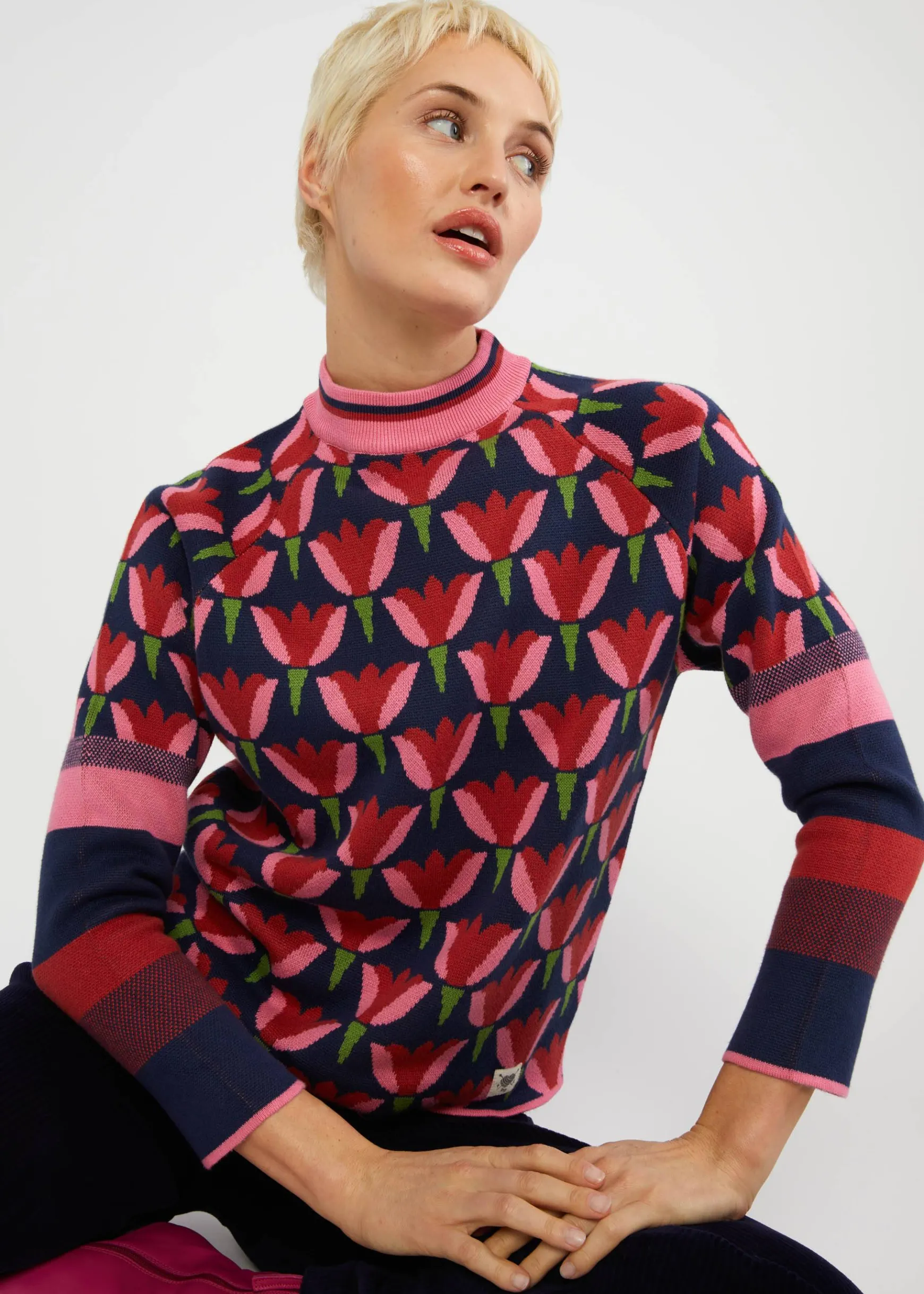 Damen Blutsgeschwister Strickpullover|Strickpullover Cold Day Warm Heart