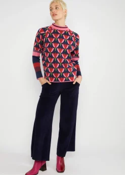 Damen Blutsgeschwister Strickpullover|Strickpullover Cold Day Warm Heart