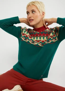 Damen Blutsgeschwister Strickpullover|Strickpullover Cold Day Warm Heart