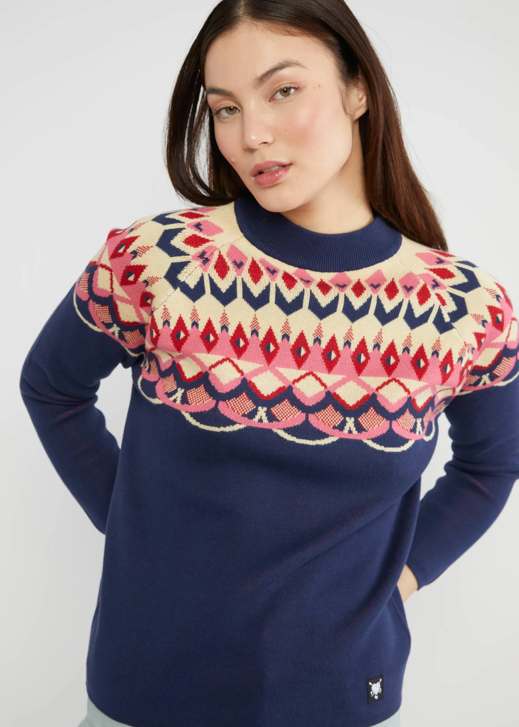 Damen Blutsgeschwister Strickpullover|Strickpullover Cold Day Warm Heart