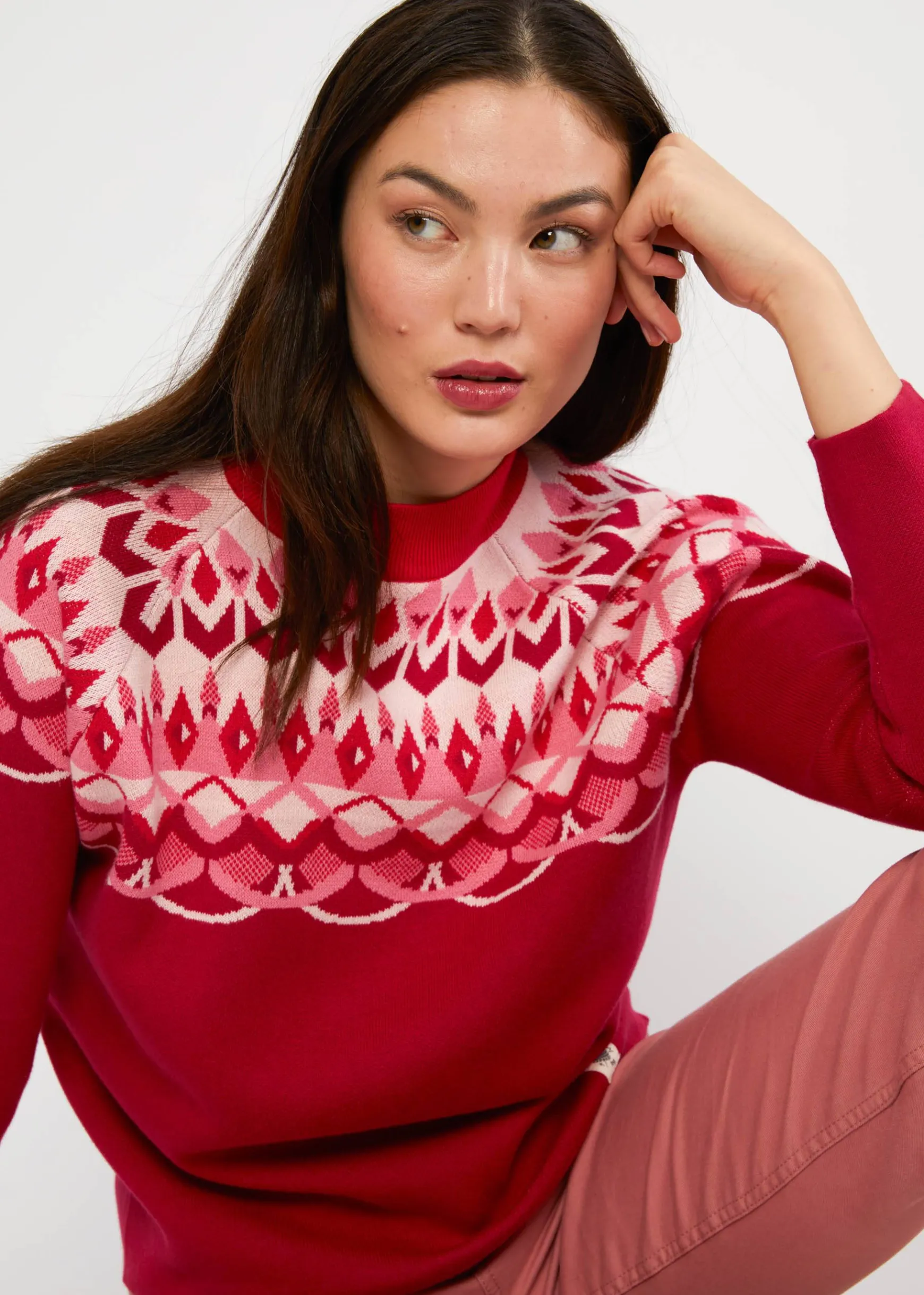 Damen Blutsgeschwister Strickpullover|Strickpullover Cold Day Warm Heart