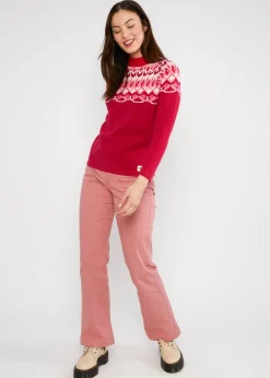 Damen Blutsgeschwister Strickpullover|Strickpullover Cold Day Warm Heart