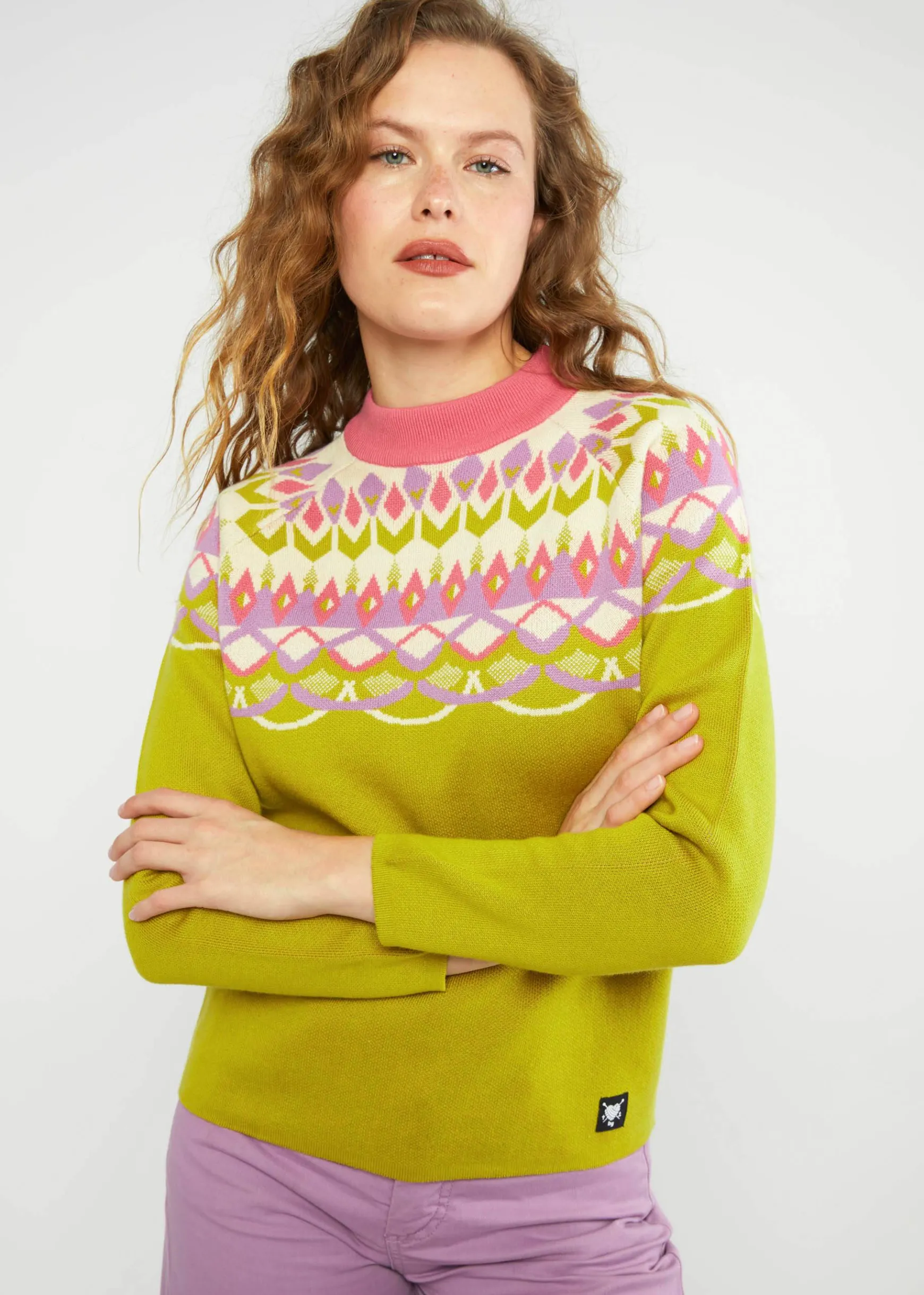 Damen Blutsgeschwister Strickpullover|Strickpullover Cold Day Warm Heart