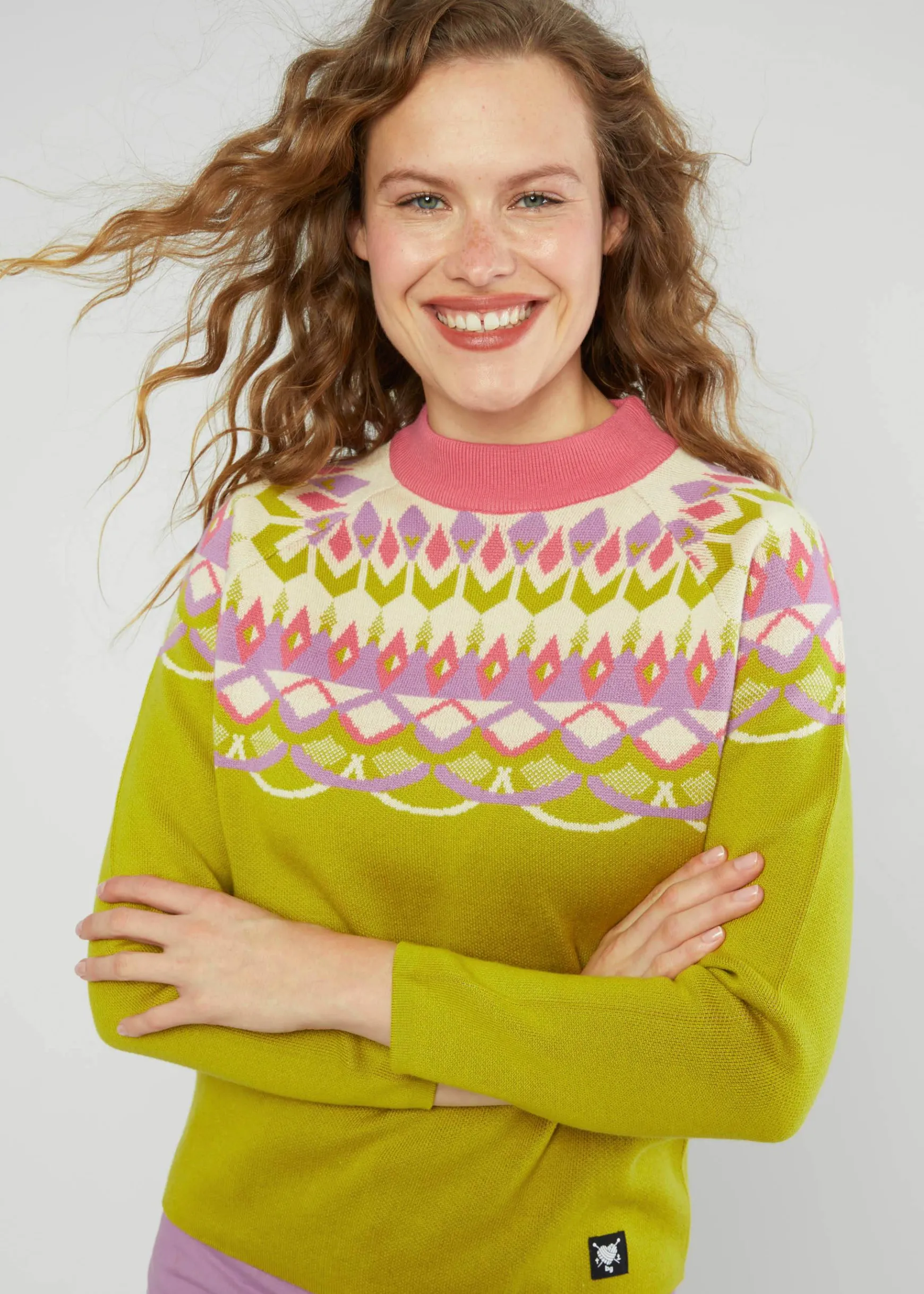 Damen Blutsgeschwister Strickpullover|Strickpullover Cold Day Warm Heart