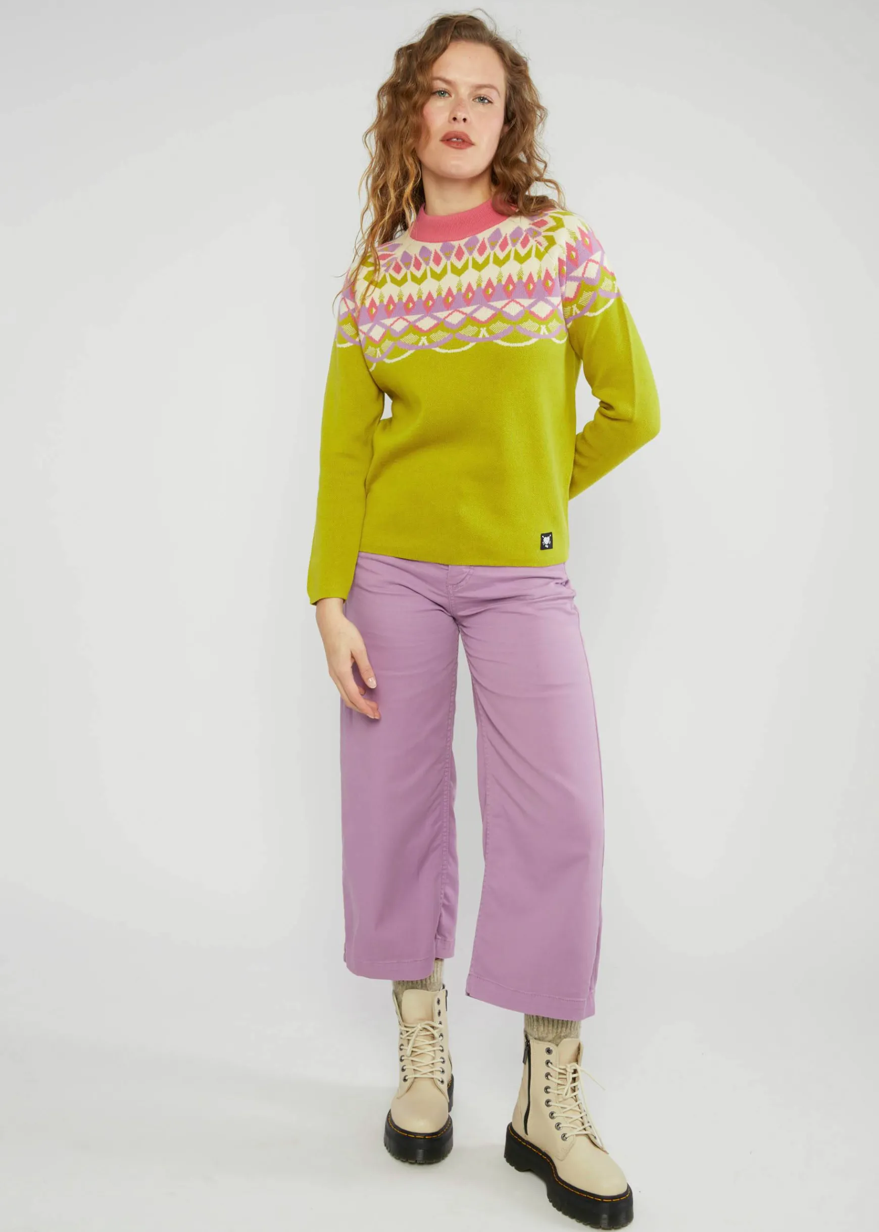 Damen Blutsgeschwister Strickpullover|Strickpullover Cold Day Warm Heart