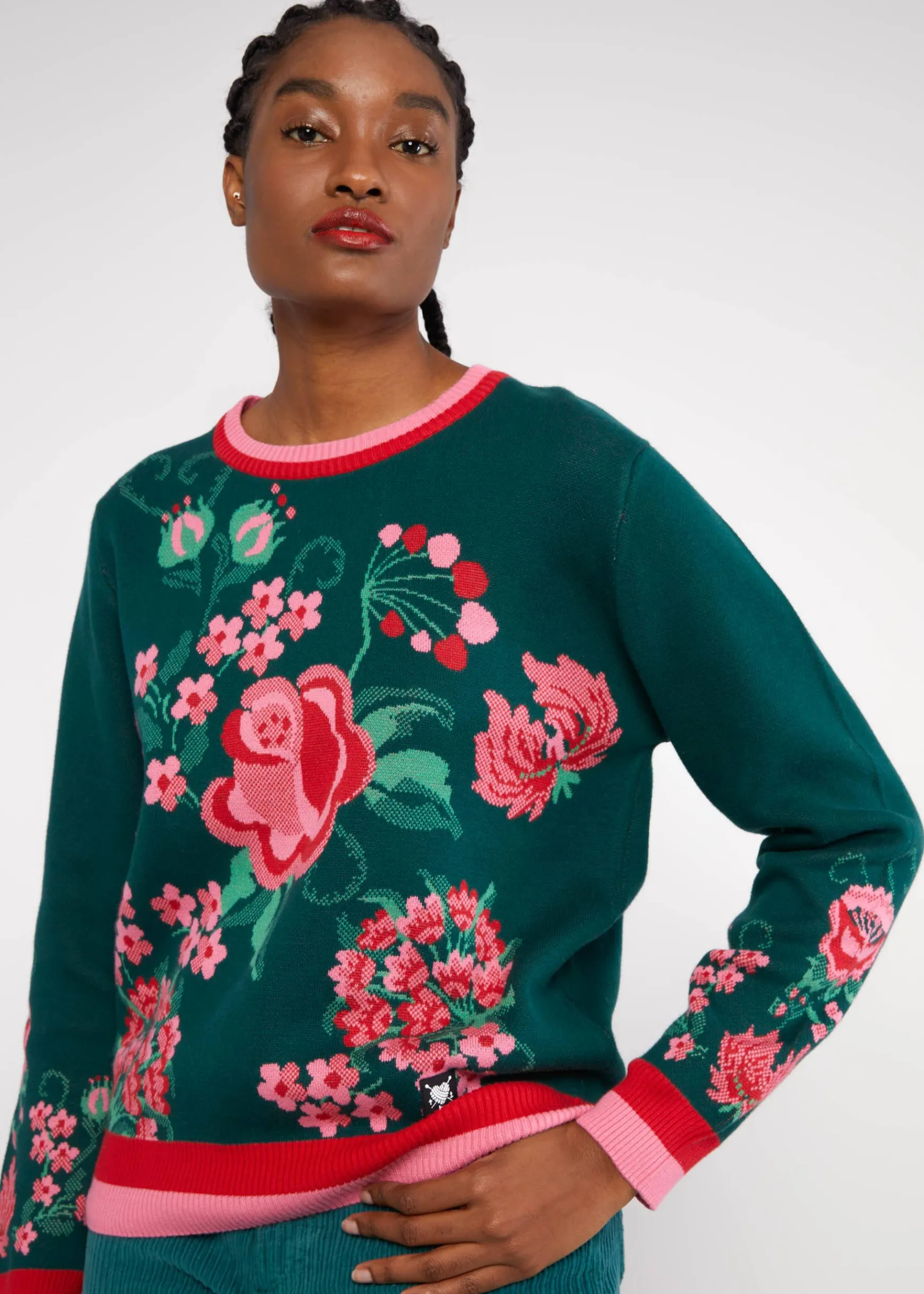 Damen Blutsgeschwister Strickpullover|Strickpullover Cosy Storyteller
