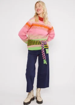 Damen Blutsgeschwister Strickpullover|Strickpullover Cosy Storyteller