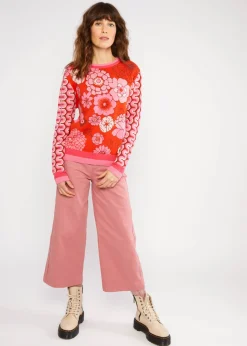 Damen Blutsgeschwister Strickpullover|Strickpullover Cosy Storyteller