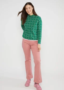 Damen Blutsgeschwister Strickpullover|Strickpullover Warm up Turtle