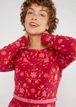 Damen Blutsgeschwister Knielange Kleider|Sweatkleider|Sweatkleid Home Sweet Folksy