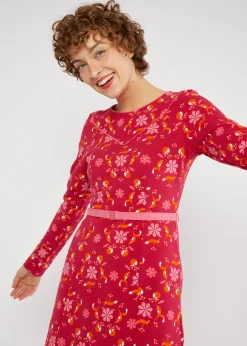 Damen Blutsgeschwister Knielange Kleider|Sweatkleider|Sweatkleid Home Sweet Folksy