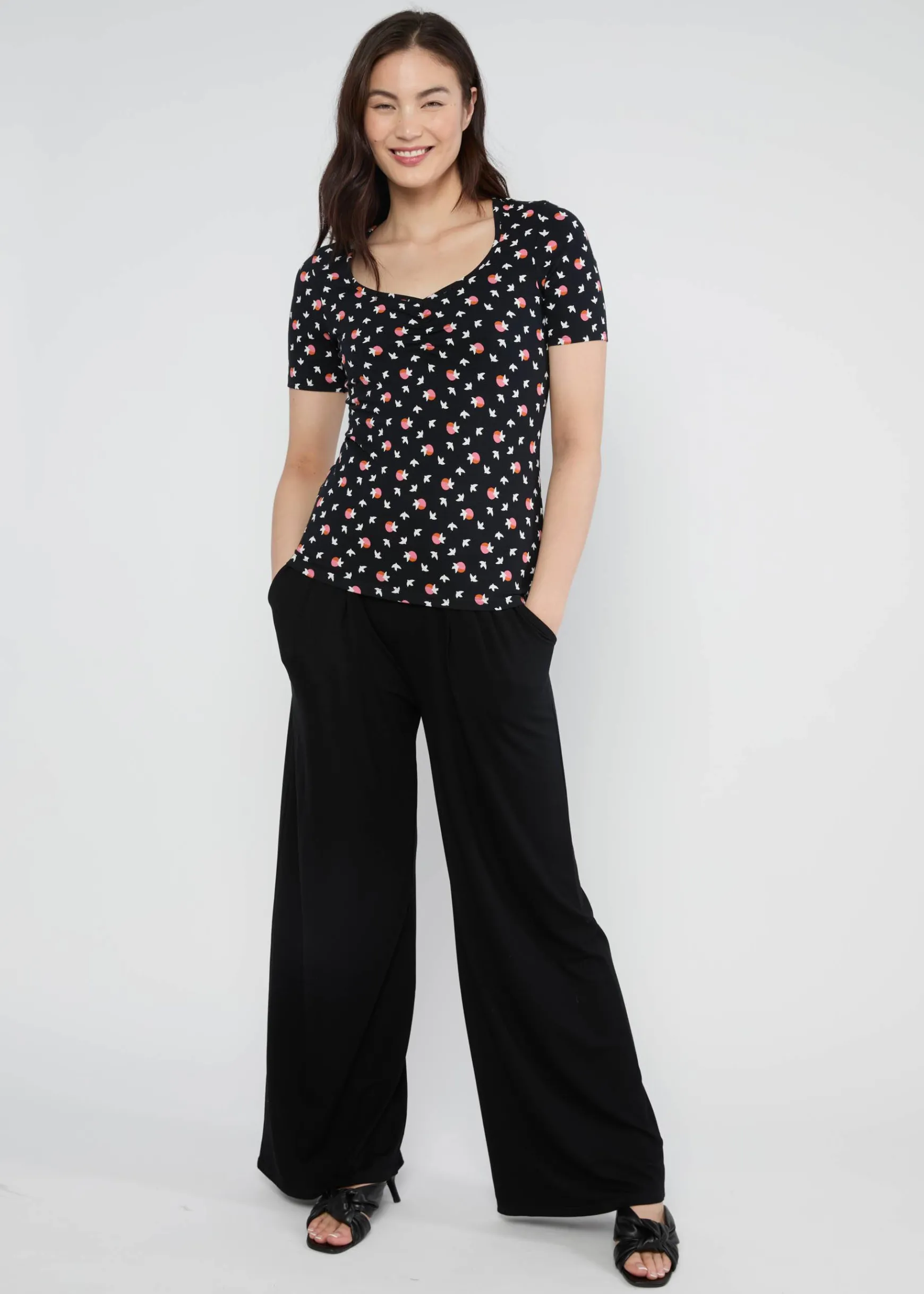 Damen Blutsgeschwister T-Shirts|Rundhals|T-Shirt Balconnet Fu00E9minin