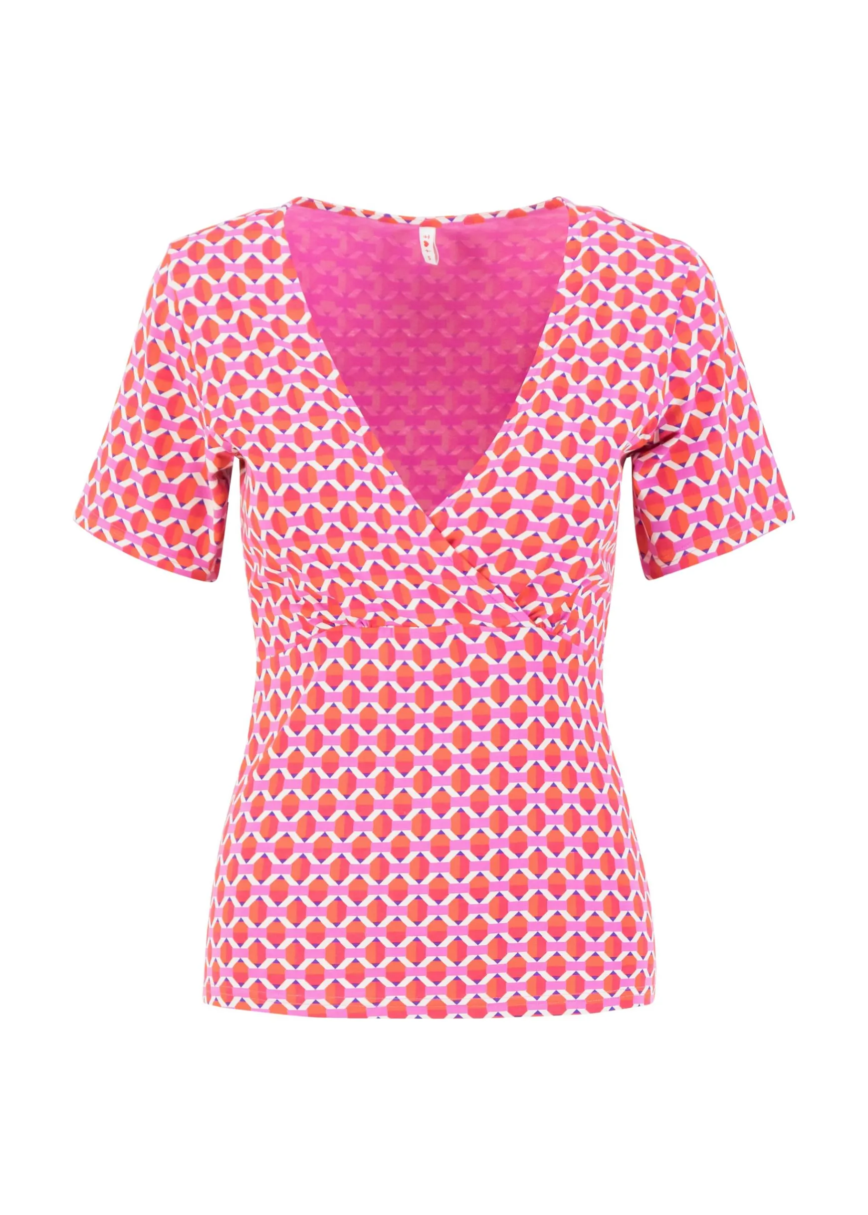 Damen Blutsgeschwister T-Shirts|V-Ausschnitt|T-Shirt Mon Soleil Cache