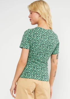 Damen Blutsgeschwister T-Shirts|V-Ausschnitt|T-Shirt Mon Soleil Cache