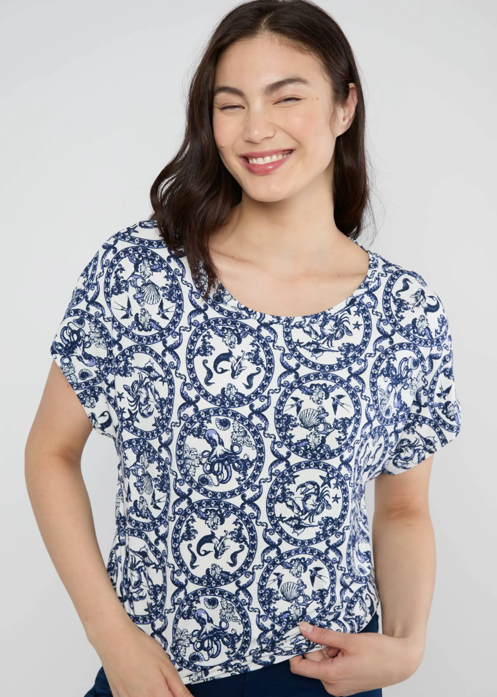 Damen Blutsgeschwister T-Shirts|Rundhals|T-Shirt The Overspacious